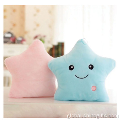 Plush Doll Star Cushion Colorful Glowing Pillow Plush Doll Supplier